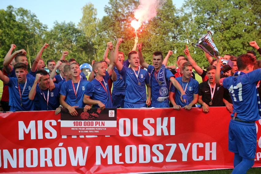 Lech Poznań - mistrz Polski juniorów młodszych w 2016 r.