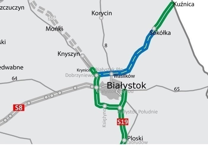 Tak będzie biegł odcinek S19 od Dobrzyniewa Dużego do...
