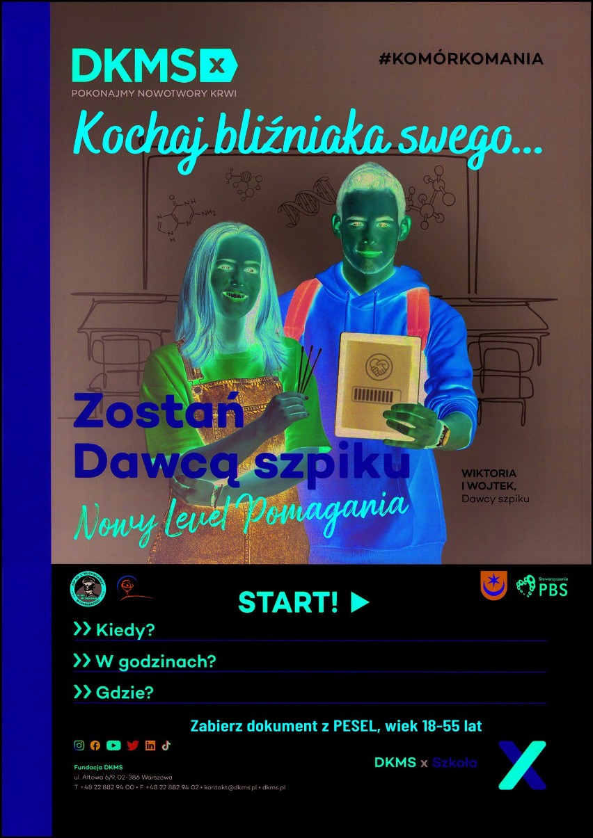 Dni Dawcy Szpiku w Tarnobrzegu pod hasłem "Kochaj bliźniaka swego". Szkoły przeprowadzą akcję rejestracji. I ty możesz uratować komuś życie!