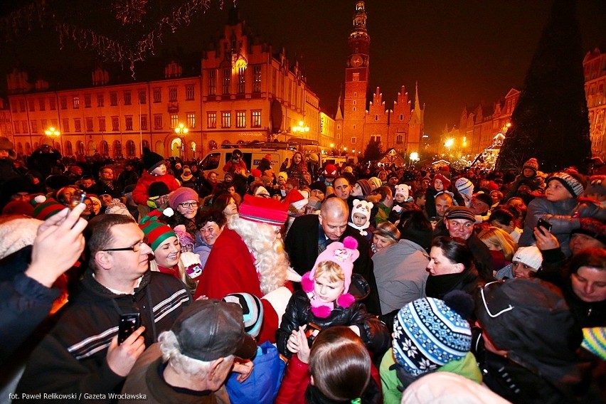 Święty Mikołaj na wrocławskim Rynku [ZDJĘCIA]