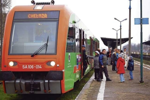 Jeden z pierwszych po reaktywacji w 2008 roku pociąg z Bydgoszczy do Chełmży. Po 2020 roku może przestać przyjeżdżać