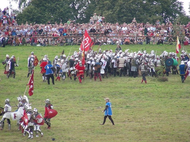 Inscenizacja bitwy pod Grunwaldem w 2007 roku.
