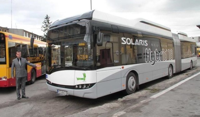 Autobus hybrydowy Solaris był testowany w Kielcach przez MPK w 2012 roku.