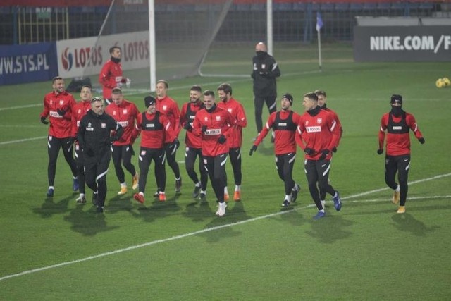 Piłkarska reprezentacja Polski w poniedziałek trenowała już na stadionie Ruchu w Chorzowie