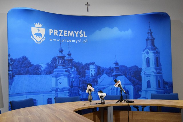 Kto zostanie prezydentem Przemyśla w jesiennych wyborach samorządowych? Na razie nie ma oficjalnych kandydatów. Nz. najczęstsze miejsce konferencji prasowych prezydenta Przemyśla.