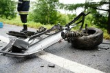 Groźny wypadek koło Inowłodza. Cztery osoby ranne w zderzeniu na DK 48