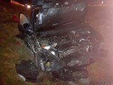 Wypadek na autostradzie A4. W piątek w nocy zderzyły się trzy samochody, jedna osoba została poszkodowana