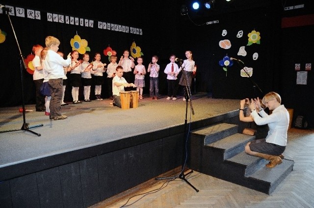 Konkurs przedszkolnych orkiestr w Bałuckim Domu Kultury Lutnia.