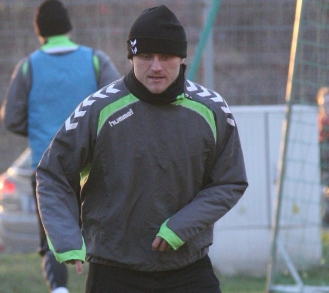 Tomasz Lisowski w czwartek trenował z Koroną.