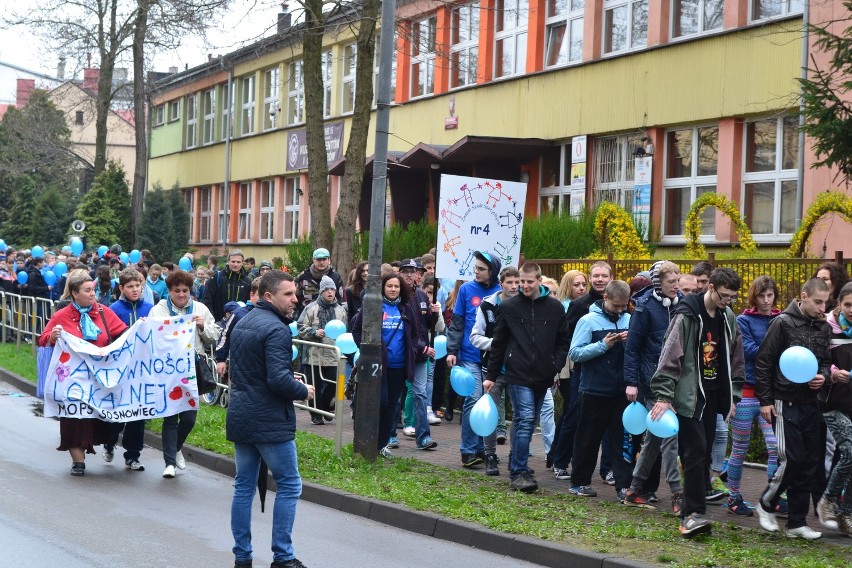 Sosnowiec: ulicami miasta przeszedł Błękitny Marsz [ZDJĘCIA]