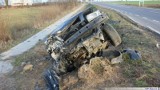 Zepchnął volvo do rowu, bo nie wiedział czy może wyprzedzać. Cztery osoby w szpitalu.