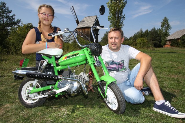 Córka Patrycja chyba też złapała bakcyla - mówi Pan Marcin, właściciel Motocykla Roku 2019 w powiecie koneckim.