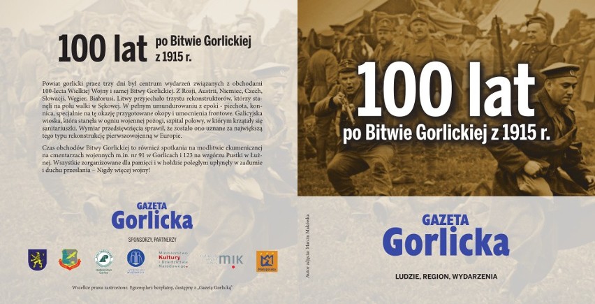 Jutro z Gorlicką płyta dvd, a na niej zdjęcia i film z 100. rocznicy Bitwy