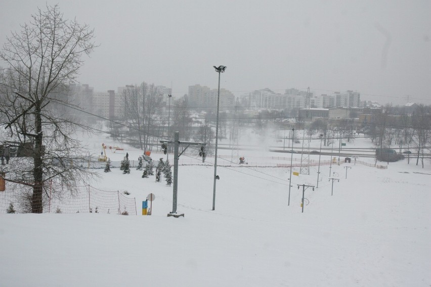 Górka Środulska Sosnowiec naśnieżanie