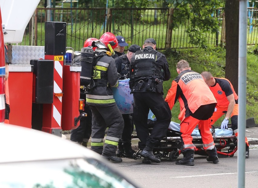 Wybuch gazu przy ul. Ofiar Oświęcimia w Szczecinie. Osiem osób poszkodowanych [wideo, zdjęcia]