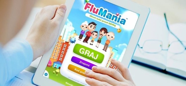 Użytkownicy aplikacji mobilnej  Flu Mania mogą poznać wiele ciekawych faktów na temat wirusów grypy.