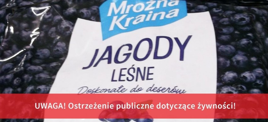 Salmonella w mrożonce z Biedronki. Sanepid wydał komunikat. Partia produkty "Jagody leśne" wycofana ze sklepów