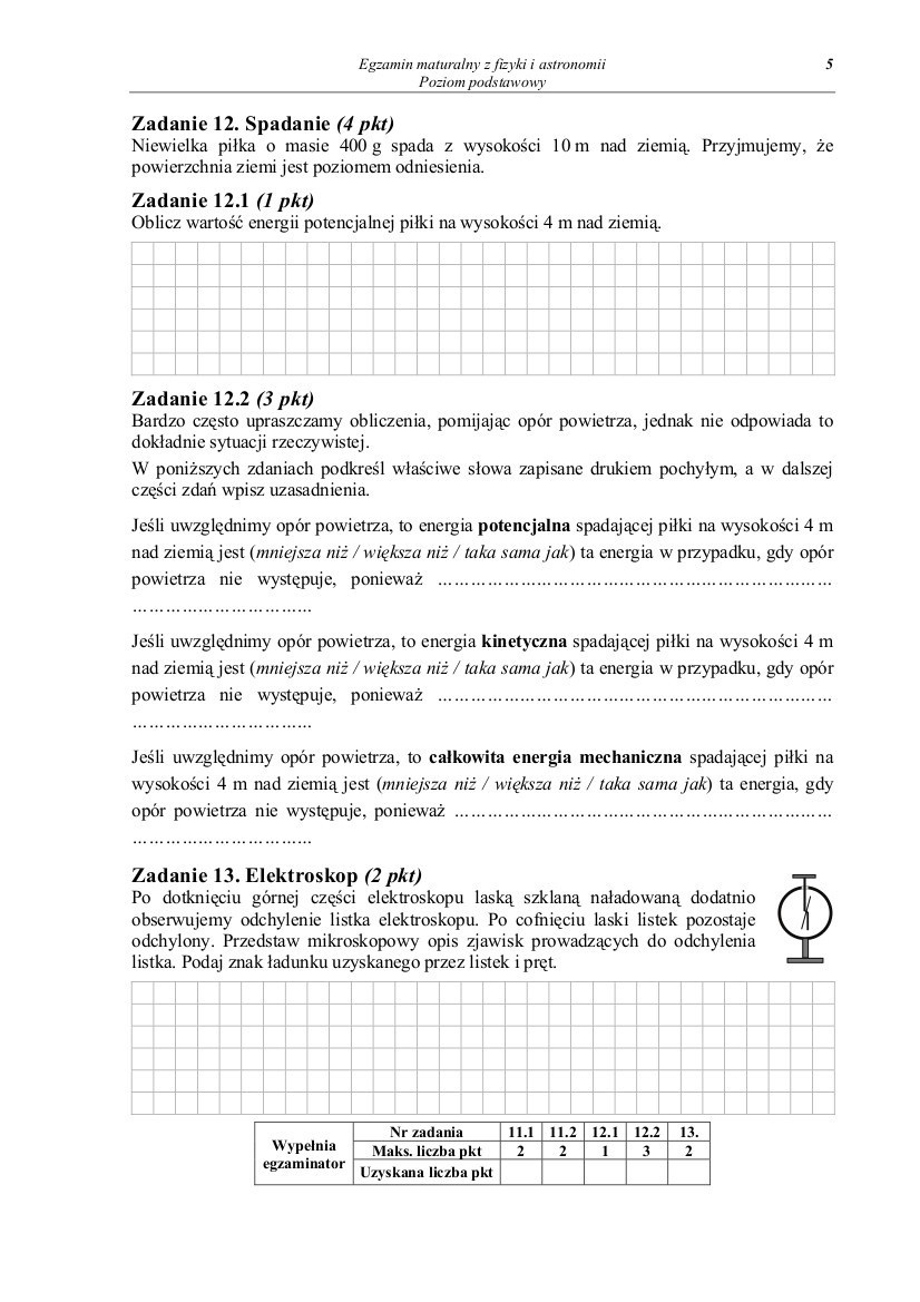 Matura 2014: fizyka i astronomia, poziom podstawowy [ZADANIA, ARKUSZE, ODPOWIEDZI]