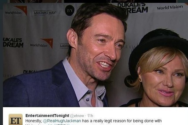 Hugh Jackman z żoną (fot. screen z Twitter.com)