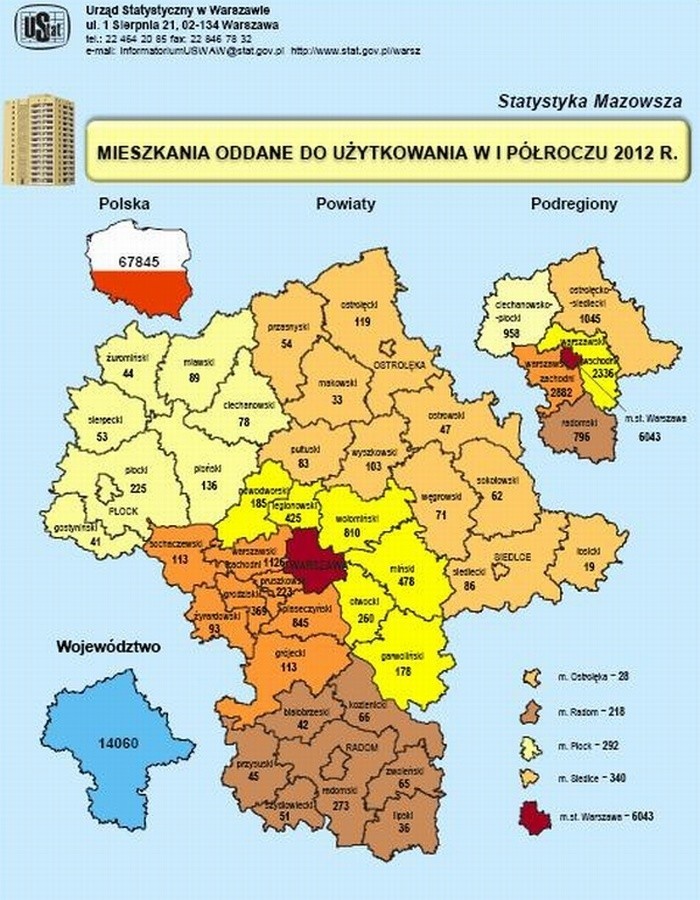W Ostrołęce buduje się 10 razy mniej mieszkań niż w innych miastach Mazowsza! (infografika)