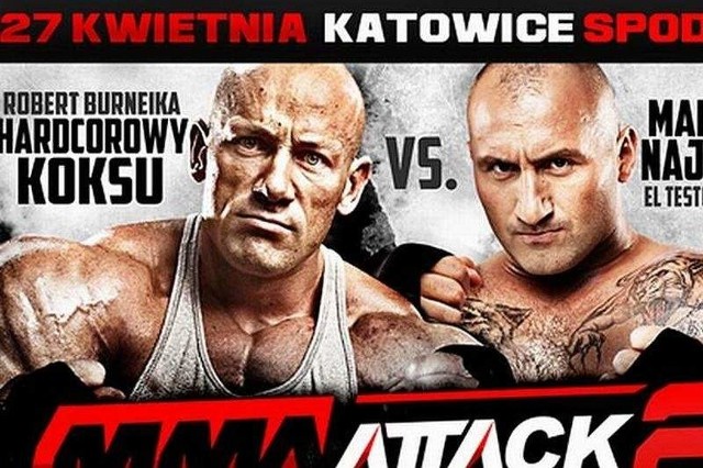 Najman vs Burneika online. Transmisja TV live MMA Attack 2