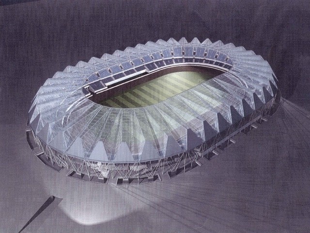 Tak stadion w Rzeszowie ma wyglądać po zakończeniu rozbudowy.