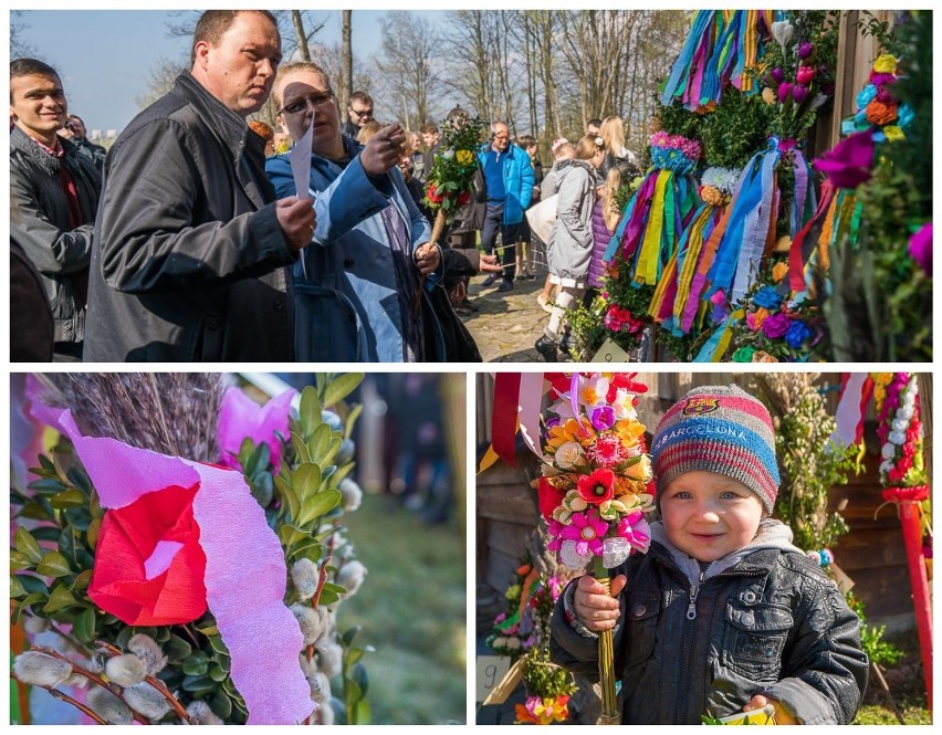 Nowy Sącz. Sądeczanie potrafią zrobić piękne palmy wielkanocne. Pokazywali ja na konkursie w skansenie [ZDJĘCIA]