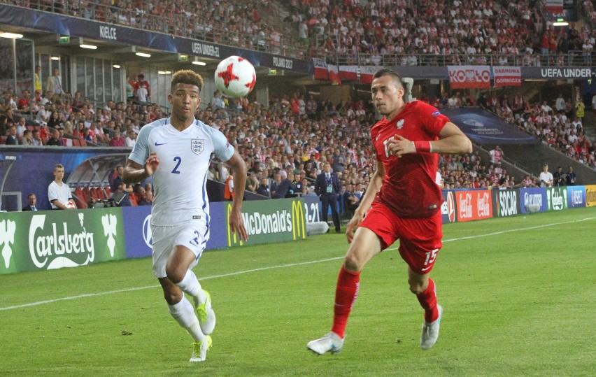 Polska reprezentacja U21 przegrała z Anglia w Kielcach 0:3