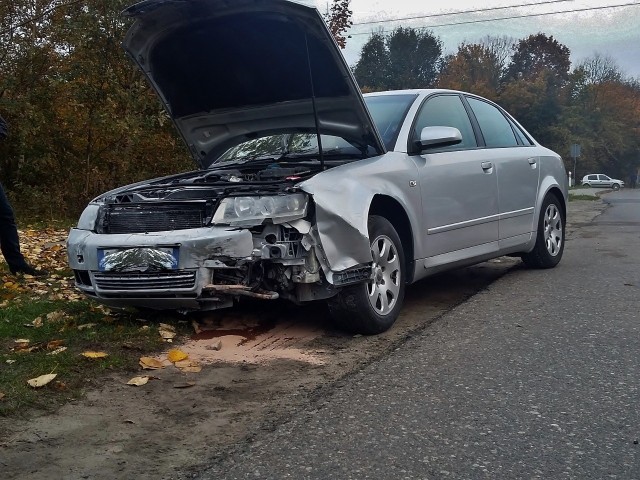Wczoraj (piątek 20 października) po godz. 16., doszło do kolizji dwóch samochodów osobowych. Kierująca Suzuki kobieta zderzyła się z jadącym DK 21, Audi. W wyniku tego zderzenia jedna kobiet trafiła do szpitala. 500 zł mandat. 6 punktów za kolizję.