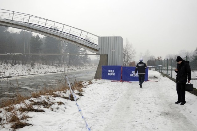 Miejsce, w którym 3 lutego br., wyłowiono zwłoki 53-letniego bydgoszczanina.