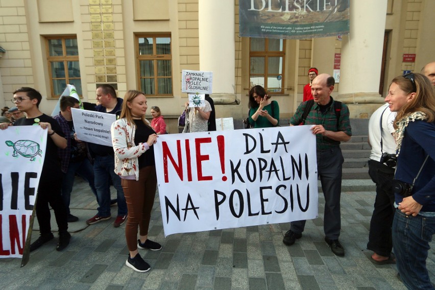 Marsz dla Polesia. W Lublinie protestowali przeciwko budowie nowych kopalni