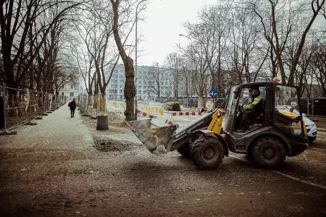 Tak 23 marca wyglądał stan prac w Parku Staromiejskim w Łodzi. Więcej na kolejnych zdjęciach