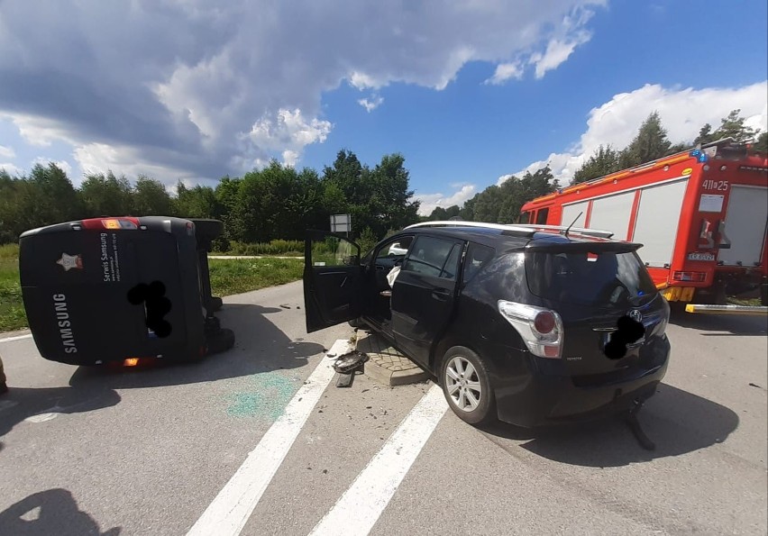 Wypadek na DW768 w Mokrzyskach, 11.08.2021