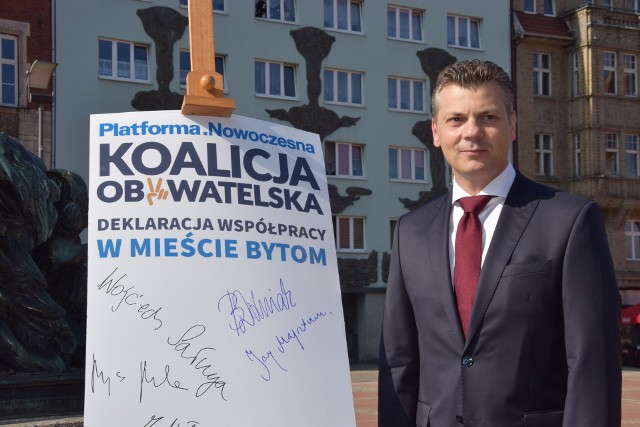 Mariusz Wołosz - kandydat na prezydenta Bytomia z ramienia Koalicji Obywatelskiej (Platformy Obywatelskiej i Nowoczesnej) w tegorocznych wyborach samorządowych