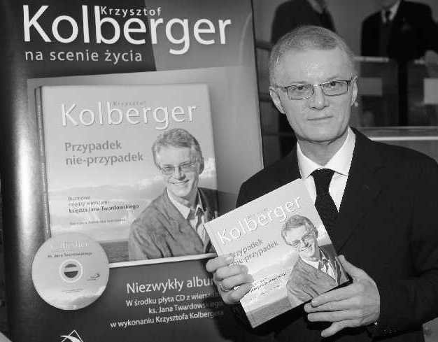 Krzysztof Kolbeger podczas promocji książki o nim - "Przypadek nie przypadek"