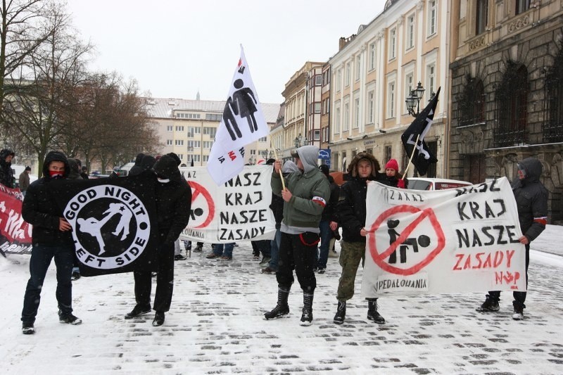 Manifestacja NOP w Szczecinie