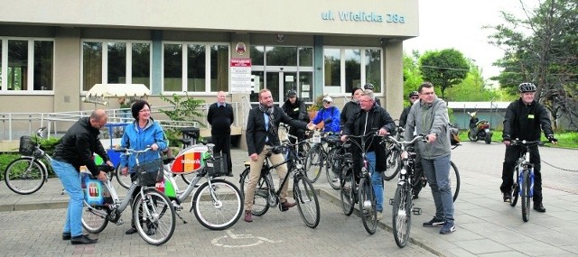 W ramach obchodów Tygodnia Zrównoważonego Transportu na rowery wsiedli wczoraj m.in. krakowscy urzędnicy