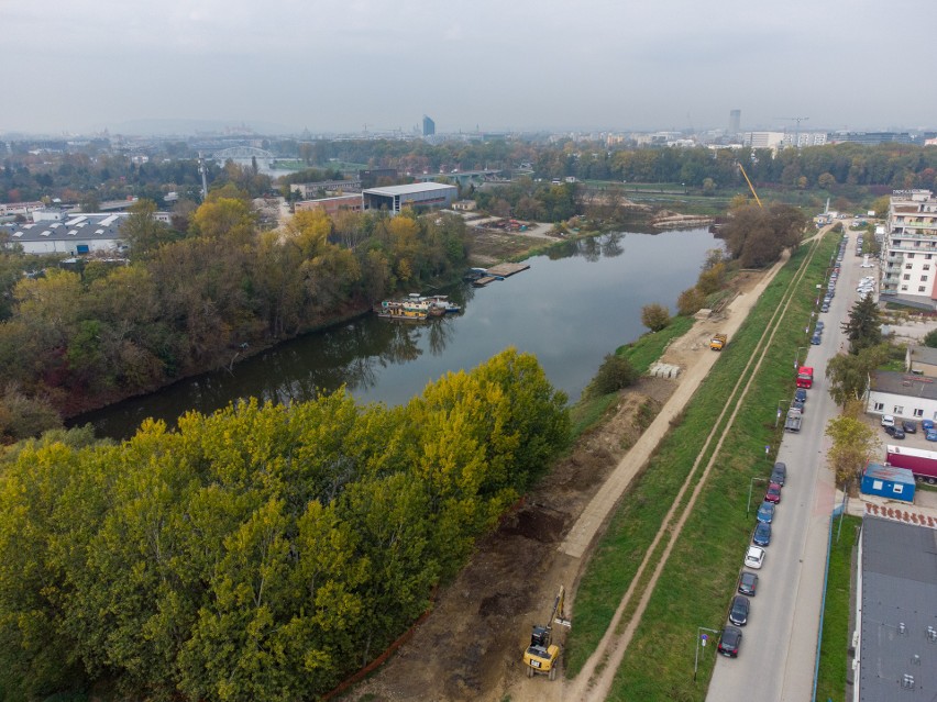 Kraków. Port Płaszów - budują wrota w stoczni. Powstanie tu osiedle dla bogaczy? Zobaczcie wizualizacje 28.10.22