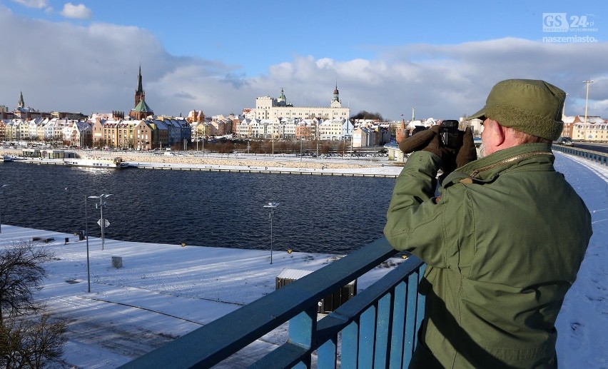 Pierwszy śnieg w Szczecinie. Ale czy nie ostatni? [zdjęcia]