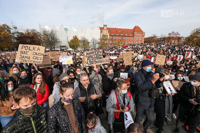 Strajk kobiet w Szczecinie - 28.10.2020