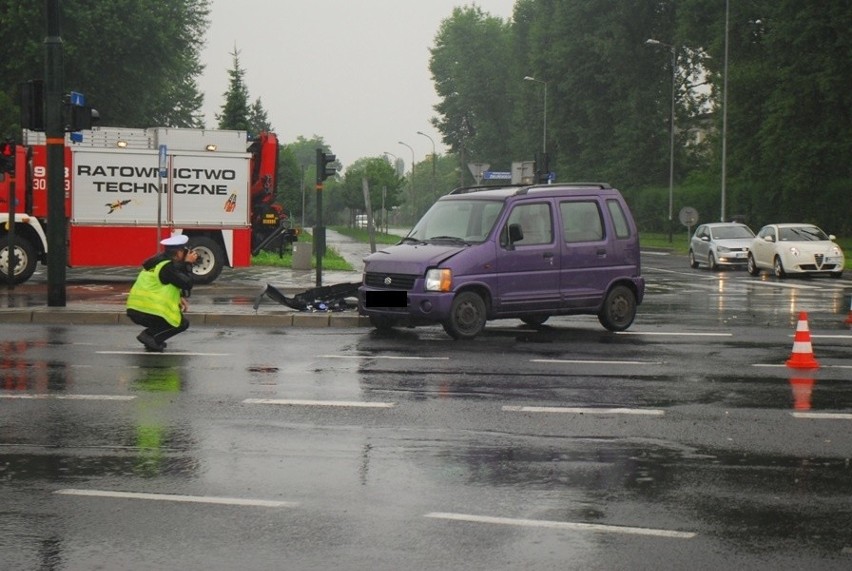 Kraków. Wypadek na ul. Kapelanka