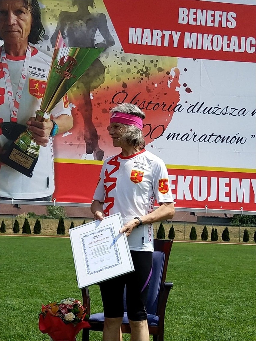 Niebywała osobowość sportowa, 73-letnia Marta Mikołajczyk,...