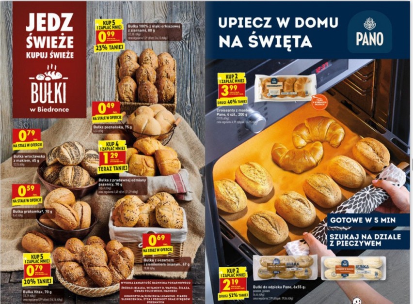 Ceny w sklepach sieci Biedronka.