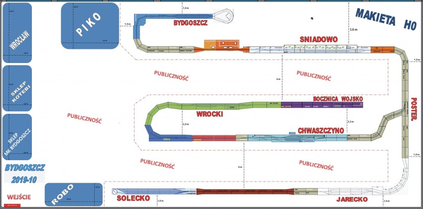 Plan IV Bydgoskiej Wystawy Makiet Modułowych na 5-6.10. br....