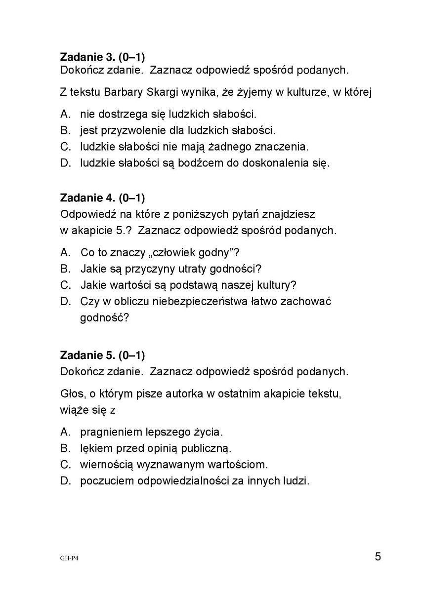 Egzamin gimnazjalny język polski 2018