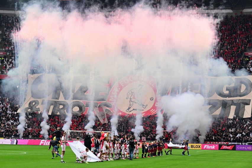 Oprawa meczu Ajax - Feyenoord