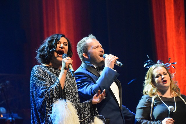 Kayah, Damian Aleksander i Joanna Kołaczkowska podczas nagrania płyty "Tribute to Musical"