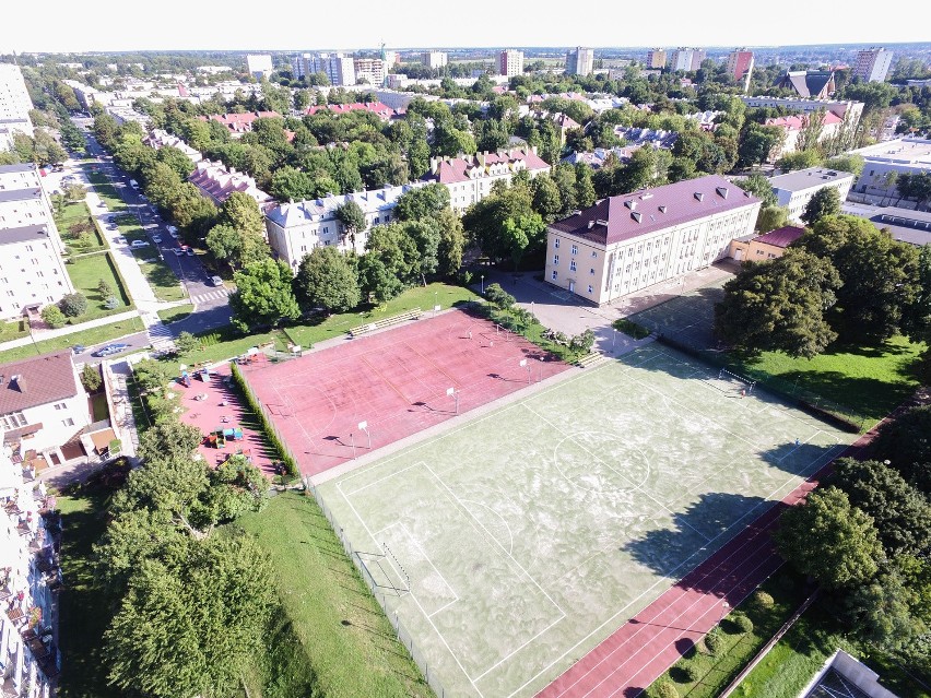 Lubelskie Bronowice na zdjęciu z drona