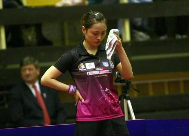 Li Qian bardzo przeżyła porażkę z Japonką, ale była bez szans na zwycięstwo.