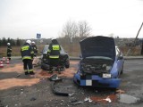 Groźny wypadek w Żarach. Jedna osoba w szpitalu